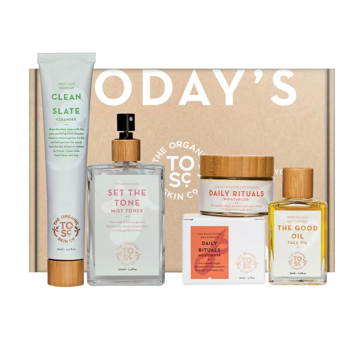 The Organic Skin Co. Radiant Rituals Pack, 4-pieces