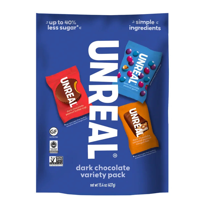 UNREAL Dark Chocolate, Variety Pack, 15.4 oz