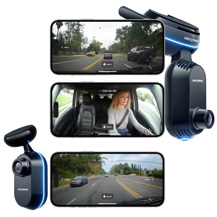 Nextbase iQ 2K Smart Dash Cam + Rear Window Camera Bundle