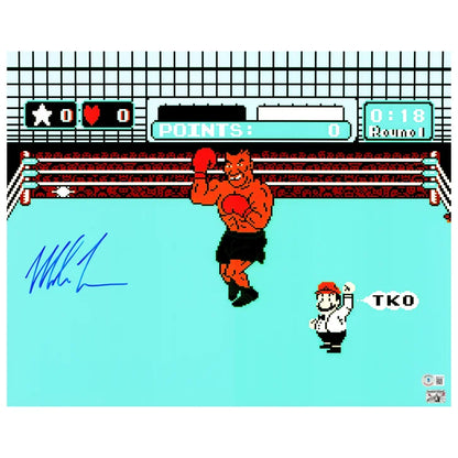 Mike Tyson Autographed Framed 16” x 20” Nintendo Punch-Out!! Photo with NES Controller - Beckett Authenticated