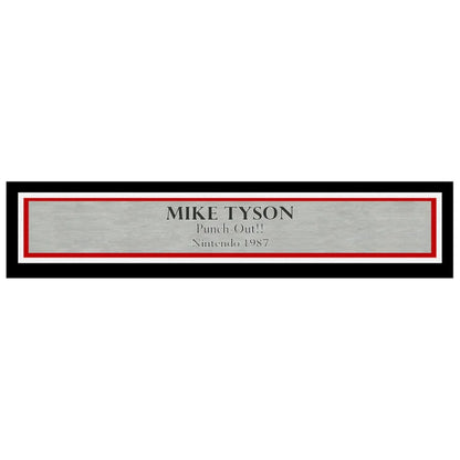 Mike Tyson Autographed Framed 16” x 20” Nintendo Punch-Out!! Photo with NES Controller - Beckett Authenticated