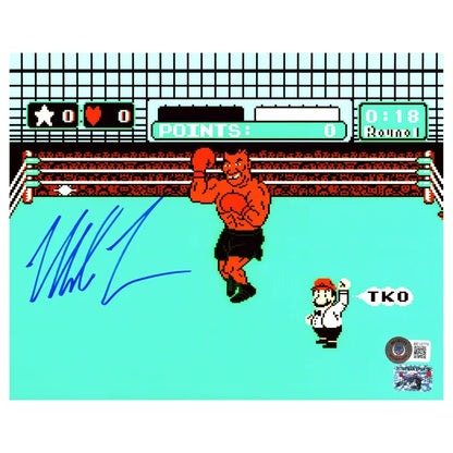 Mike Tyson Autographed Framed 8” x 10” Nintendo Punch-Out!! Photo with NES Controller - Beckett Authenticated