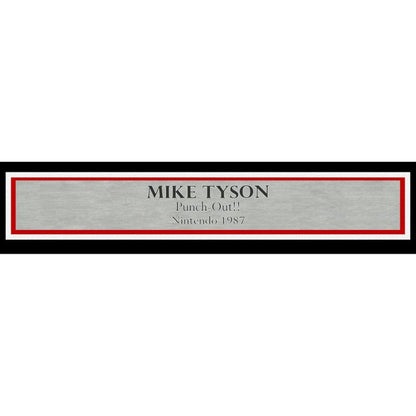 Mike Tyson Autographed Framed 8” x 10” Nintendo Punch-Out!! Photo with NES Controller - Beckett Authenticated