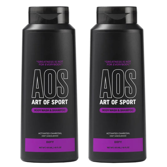 Art of Sport Men's 2-in-1 Body Wash and Shampoo, Defy, 16 fl oz, 2-pack