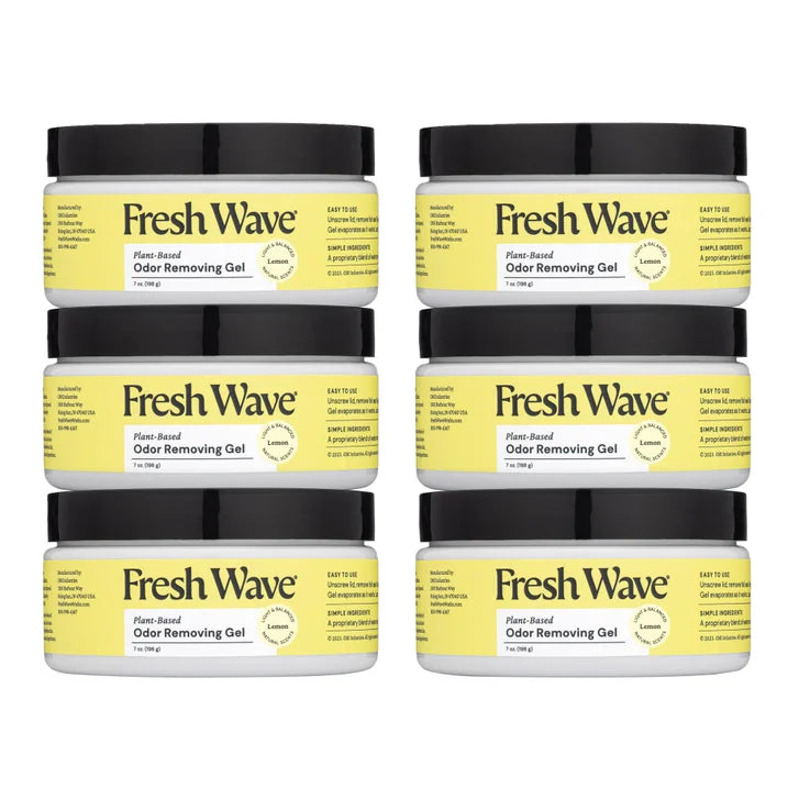Fresh Wave Odor Removing Gel, Lemon, 7 oz, 6-count