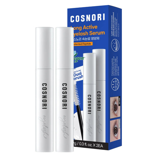 COSNORI Long Active Eyelash Serum, 0.31 fl oz, 2-pack