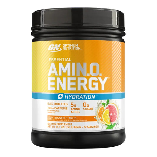 Optimum Nutrition Essential Amino Energy + Electrolytes, Sun Kissed Citrus, 1.5 lbs