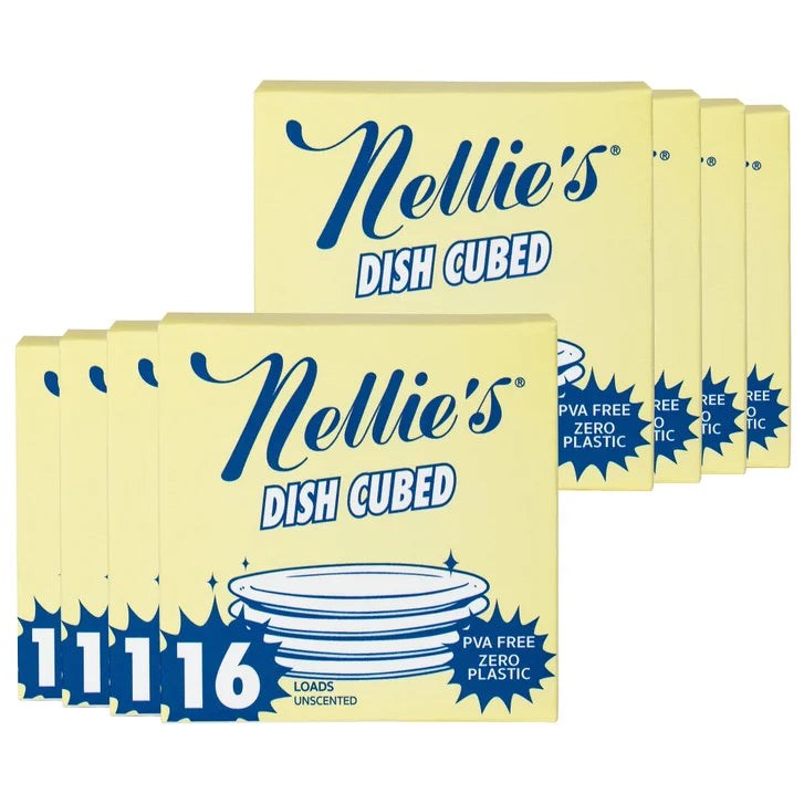 Nellie's Auto Dishwasher Cubes, Unscented, 128-count