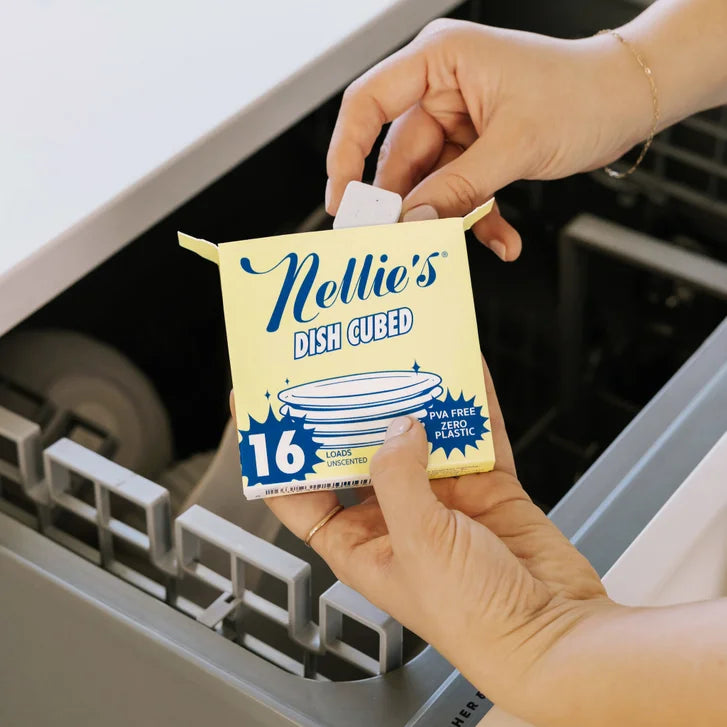 Nellie's Auto Dishwasher Cubes, Unscented, 128-count
