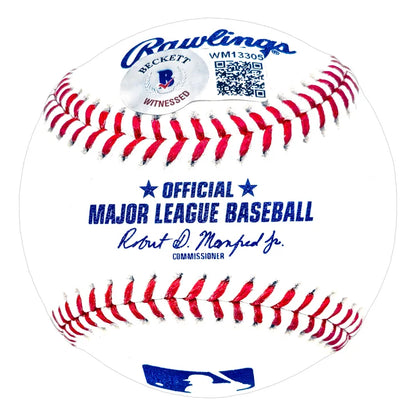 Manny Ramirez Autographed Official MLB Baseball Boston Red Sox Display Case "555 HR" Beckett Authenticated