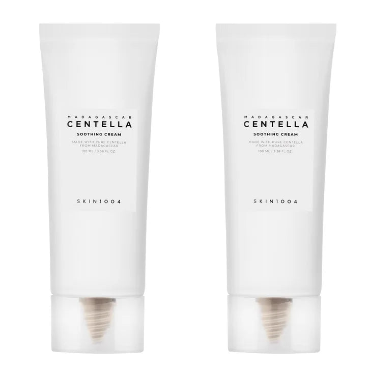 Skin1004 Madagascar Centella Soothing Facial Cream, 3.38 fl oz, 2-pack