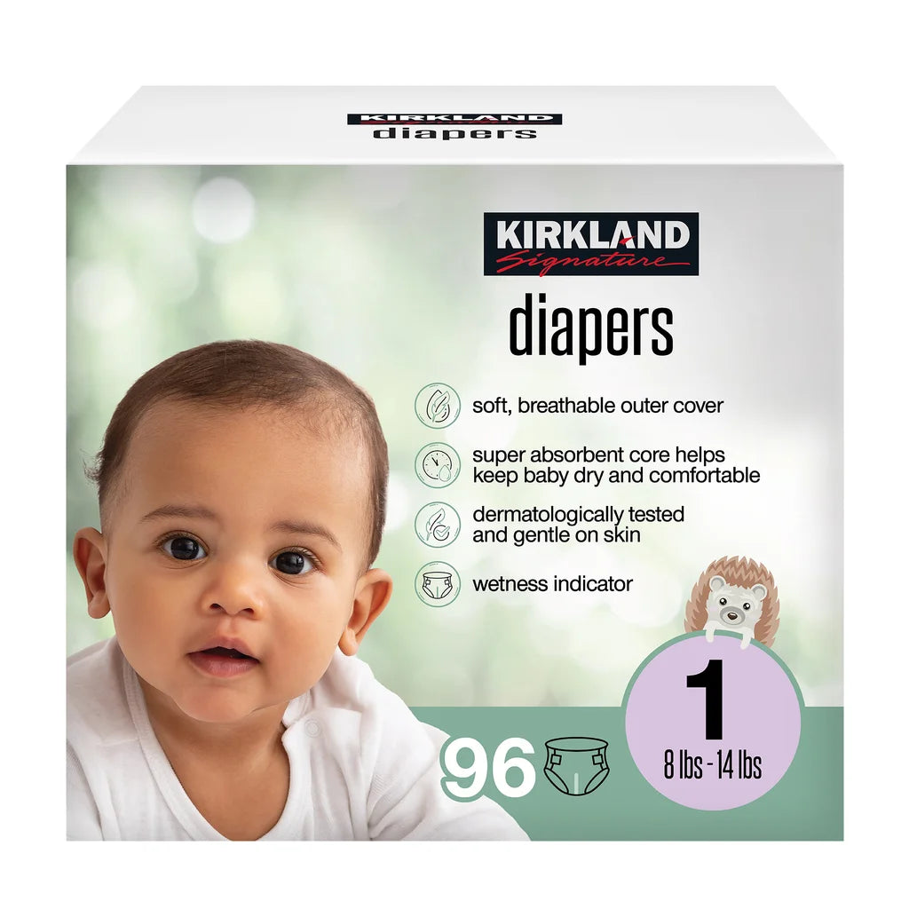Kirkland Signature Diaper Size 1, 96-count