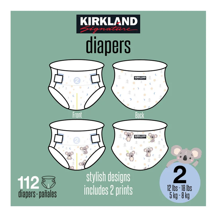 Kirkland Signature Diaper Size 2, 112-count