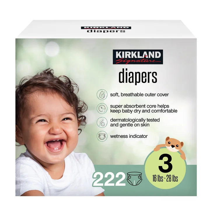 Kirkland Signature Diaper Sizes 3 - 6