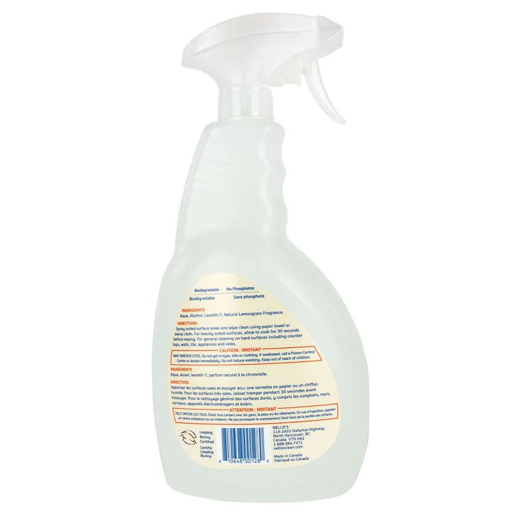 Nellie's All-Purpose Cleaner, Lemongrass, 24 fl oz, 4-count