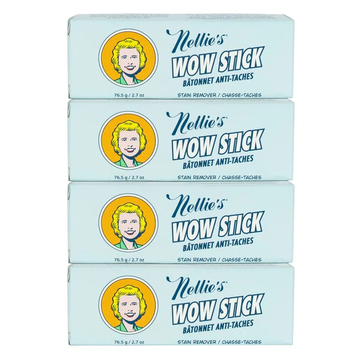 Nellie's Wow Stick Stain Remover, 2.7 oz, 4-count
