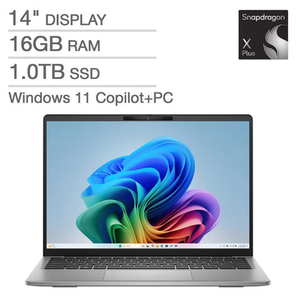 Dell Inspiron 14" Copilot+ Laptop - Snapdragon X Plus Processor (10 Core) - 1920 x 1200 - Windows 11