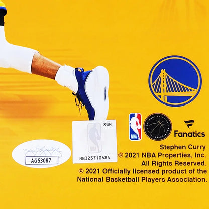 Stephen Curry Autographed Framed 62 Point Game 16” x 20” Photo Golden State Warriors - JSA Authenticated