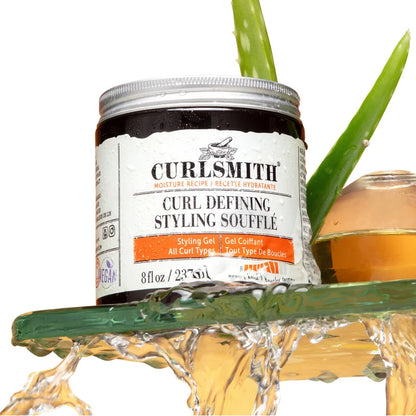 Curlsmith Hold Me Softly Style Balm, 8 fl oz + Curl Defining Styling Souffle, 8 fl oz Set