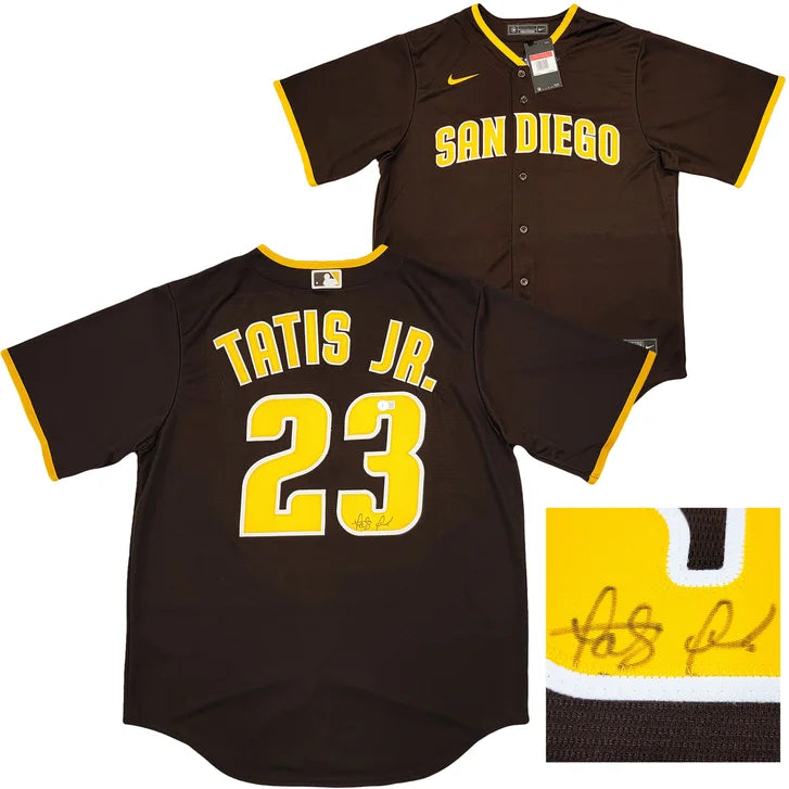 Fernando Tatis Jr. Autographed San Diego Padres Brown Nike Jersey - Beckett Authenticated