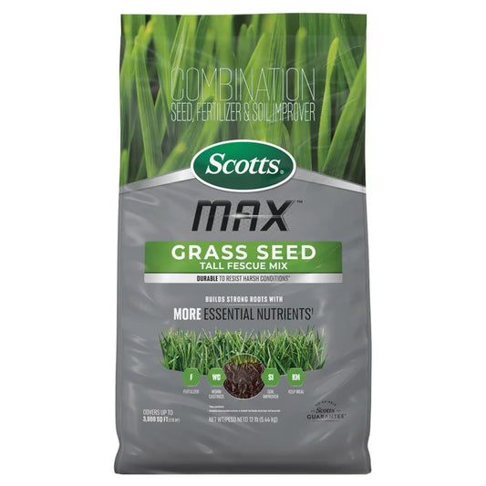 Scotts Max Grass Seed Tall Fescue Mix, 12 lbs