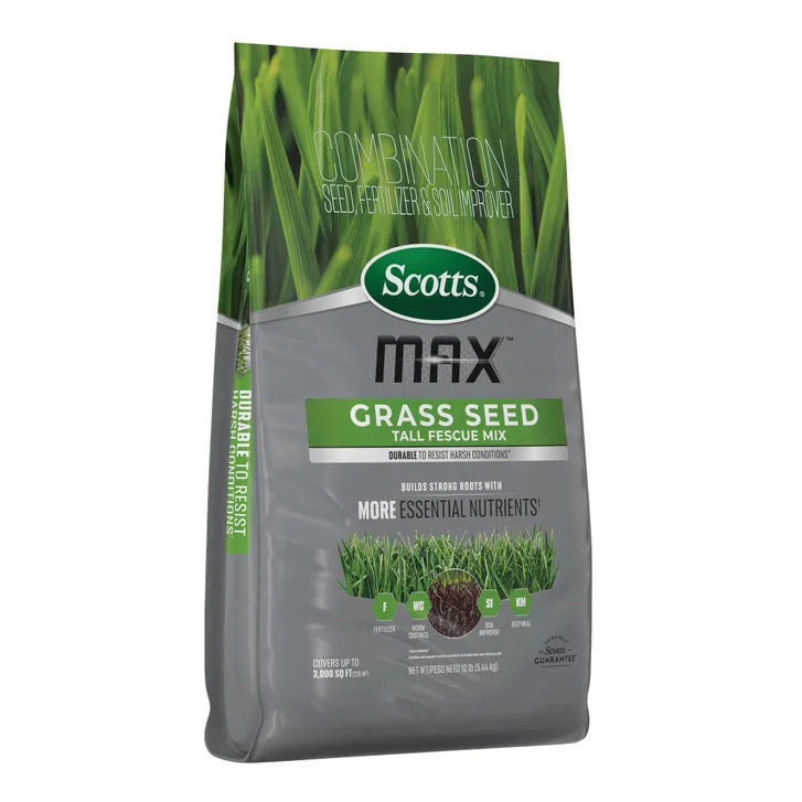 Scotts Max Grass Seed Tall Fescue Mix, 12 lbs