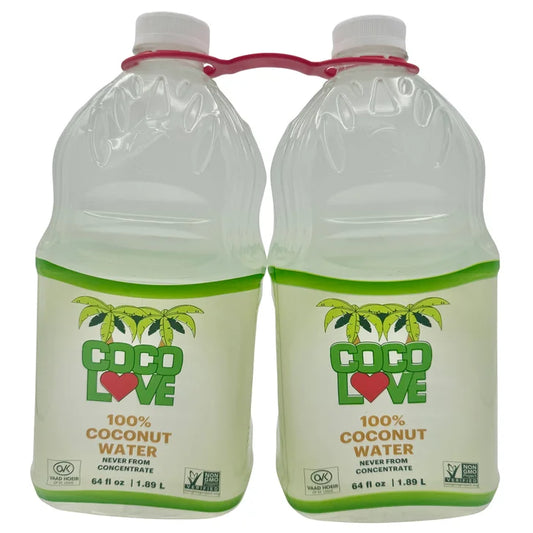 Coco Love 100% Coconut Water, 64 fl oz, 2-count