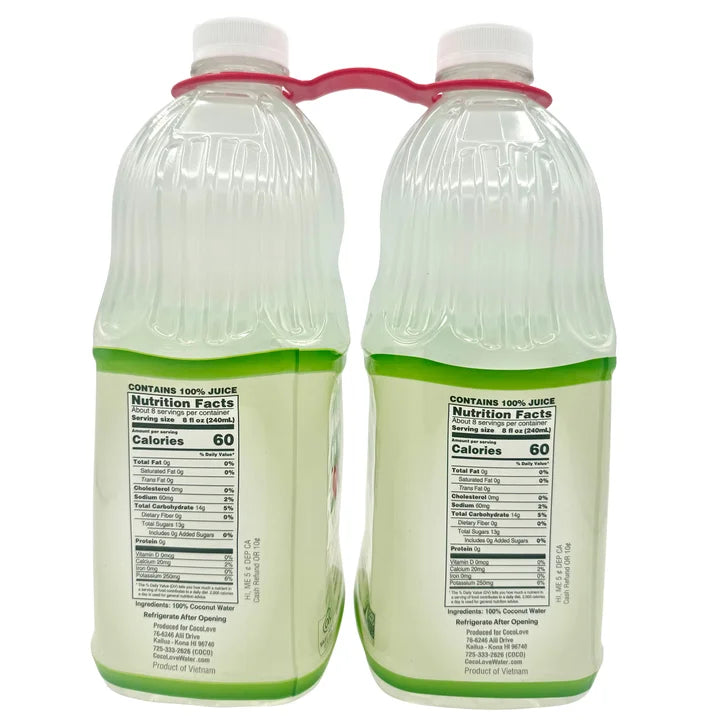Coco Love 100% Coconut Water, 64 fl oz, 2-count