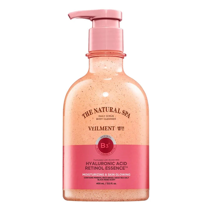 VEILMENT The Natural Spa 2-In-1 Body Wash & Exfoliating Scrub, 13.5 fl oz, 2-pack