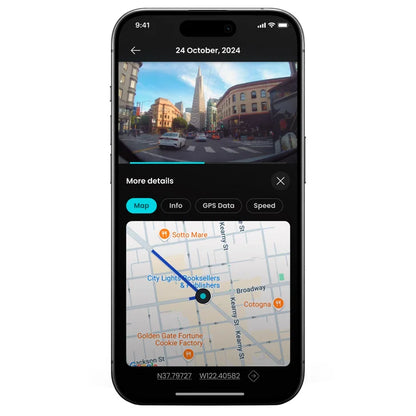 Nextbase Piqo 2K Dashcam with 64GB MicroSD Card and Piqo Quick Connect Cable