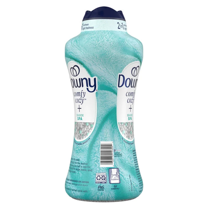 Downy Comfy Cozy In-wash Softening Booster Beads, Seaside Spa, 31.2 oz