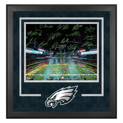 Philadelphia Eagles Autographed Framed Photo Super Bowl LIX Champions with Multiple Signatures - Fanatics Authenticated