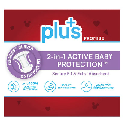 Huggies Plus Diapers Sizes 3 - 7