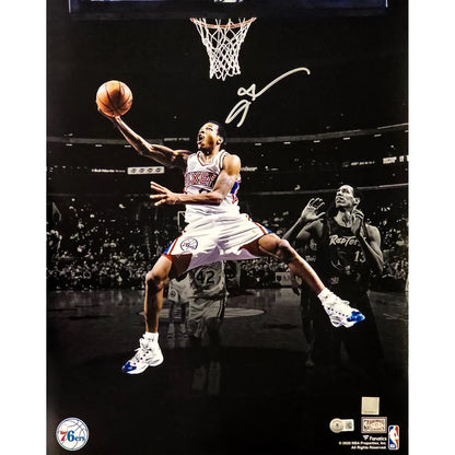 Allen Iverson Autographed Framed 16” x 20” Photo Philadelphia 76ers - Beckett Authenticated