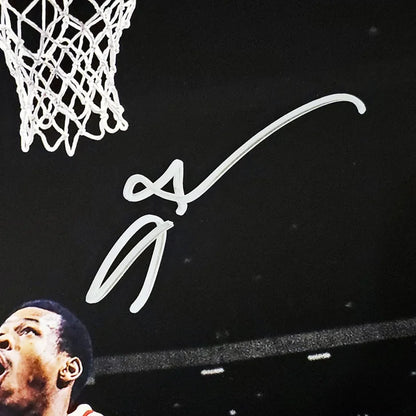 Allen Iverson Autographed Framed 16” x 20” Photo Philadelphia 76ers - Beckett Authenticated