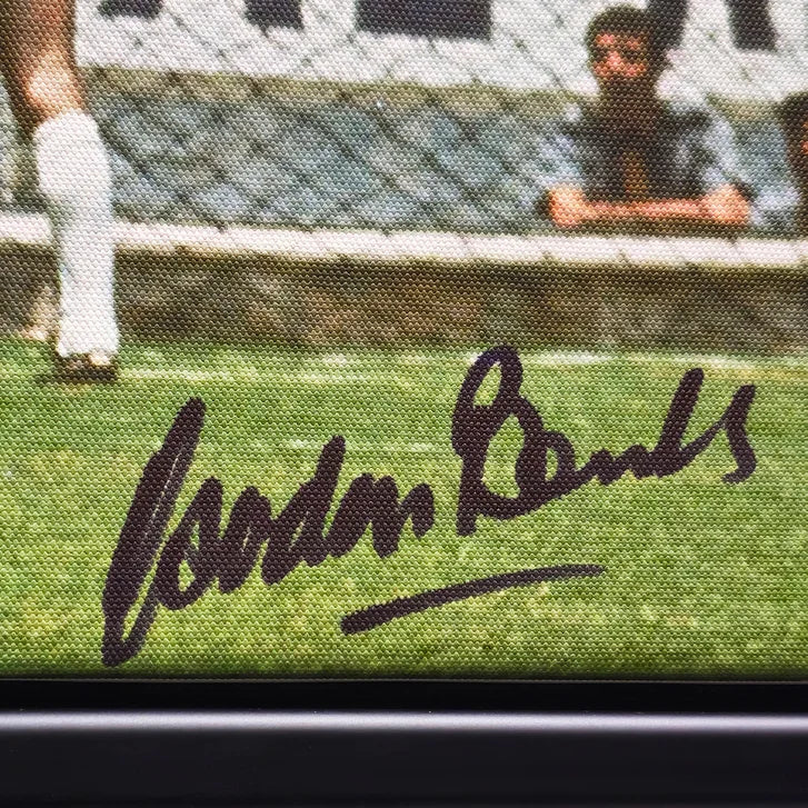 Pelé & Gordon Banks Autographed Framed Canvas Photo "The Greatest Save" 1970 World Cup - Beckett Authenticated
