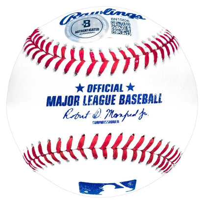 Nolan Ryan Texas Rangers Autographed Official MLB Baseball with Display Case - Beckett Authenticated