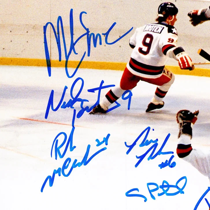 1980 Team USA Miracle on Ice Autographed Framed Photo with 19 Signatures - Beckett Authenticated