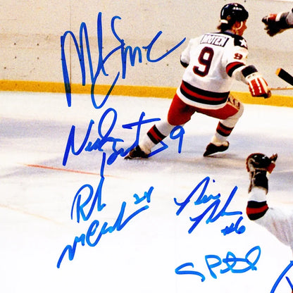 1980 Team USA Miracle on Ice Autographed Framed Photo with 19 Signatures - Beckett Authenticated