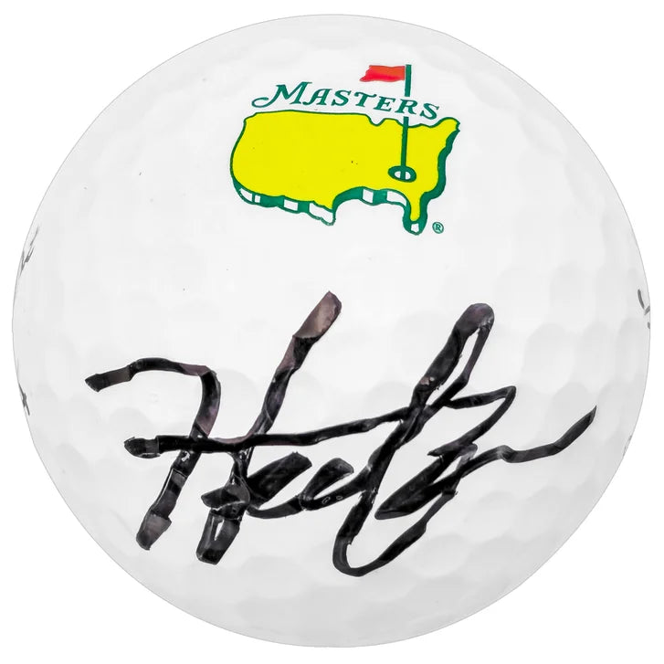 Hideki Matsuyama Autographed Titleist Masters Logo Pro V1 Golf Ball with PGA Tour Logo Display Case - Beckett Authenticated