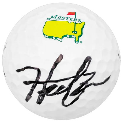 Hideki Matsuyama Autographed Titleist Masters Logo Pro V1 Golf Ball with PGA Tour Logo Display Case - Beckett Authenticated