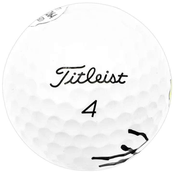 Hideki Matsuyama Autographed Titleist Masters Logo Pro V1 Golf Ball with PGA Tour Logo Display Case - Beckett Authenticated