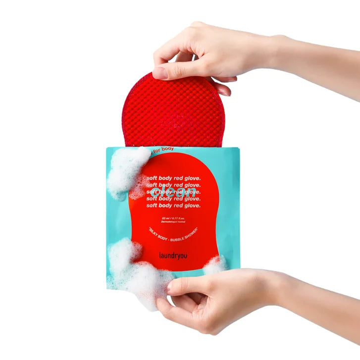 laundryou Soft Body Red Glove Clean, 10-pack