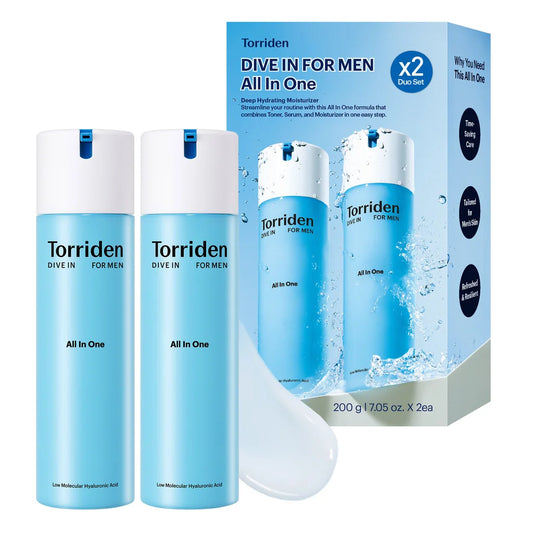 Torriden Dive In for Men All In One Moisturizer, 7.05 oz, 2-pack