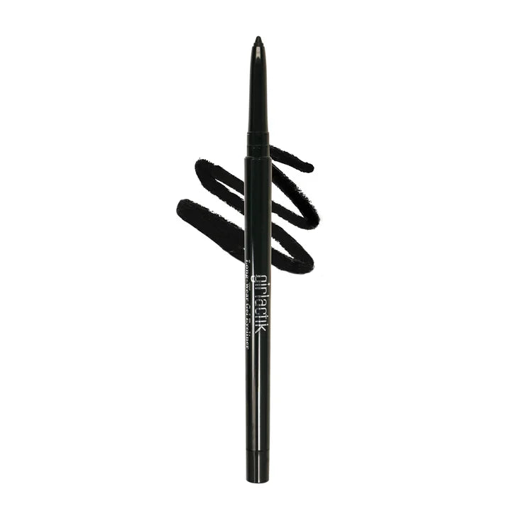 Girlactik Long Wear Gel Eyeliner, Pure Black or Pure Brown, 0.012 fl oz, 2-pack