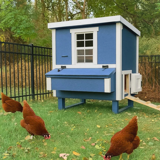 OverEZ Medium Chicken Coop with Feeder and Waterer