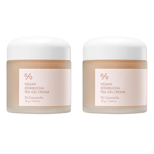Dr. Ceuracle Vegan Kombucha Tea Gel Cream, 2.64 fl oz, 2-pack