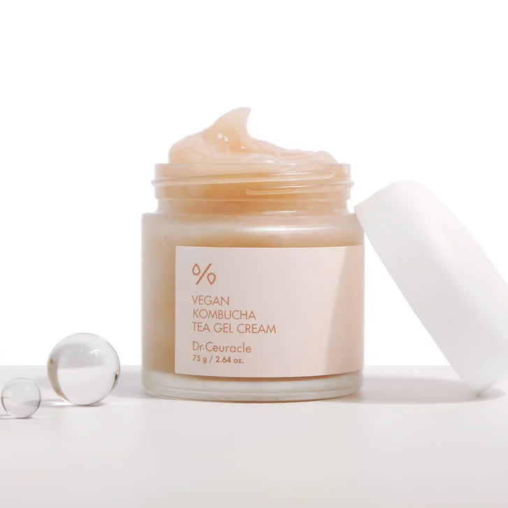 Dr. Ceuracle Vegan Kombucha Tea Gel Cream, 2.64 fl oz, 2-pack