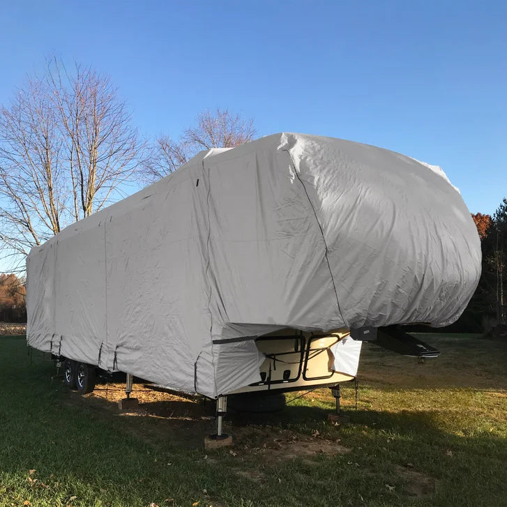 Climate Series Fifth Wheel Trailer Covers Gray