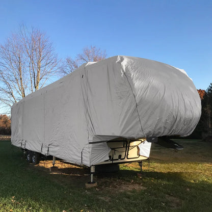 Climate Series Fifth Wheel Trailer Covers Gray